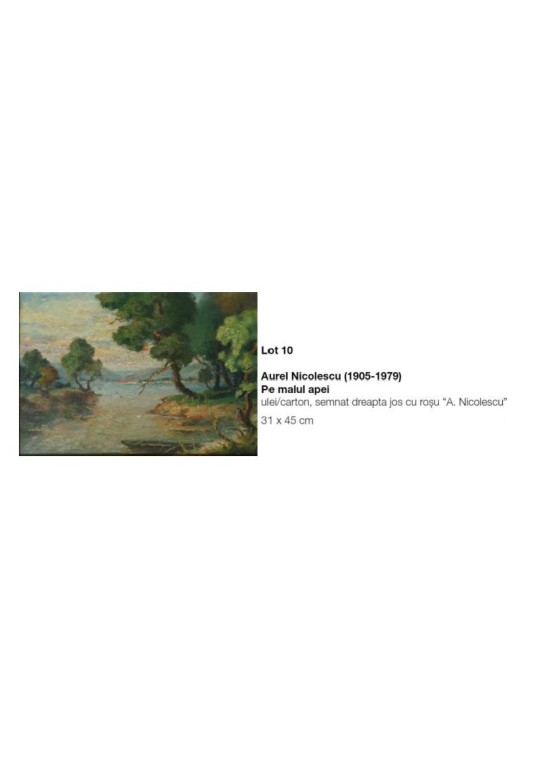 Aurel Nicolescu (Romanian, 1905-1979) - "Pe malul apei" 